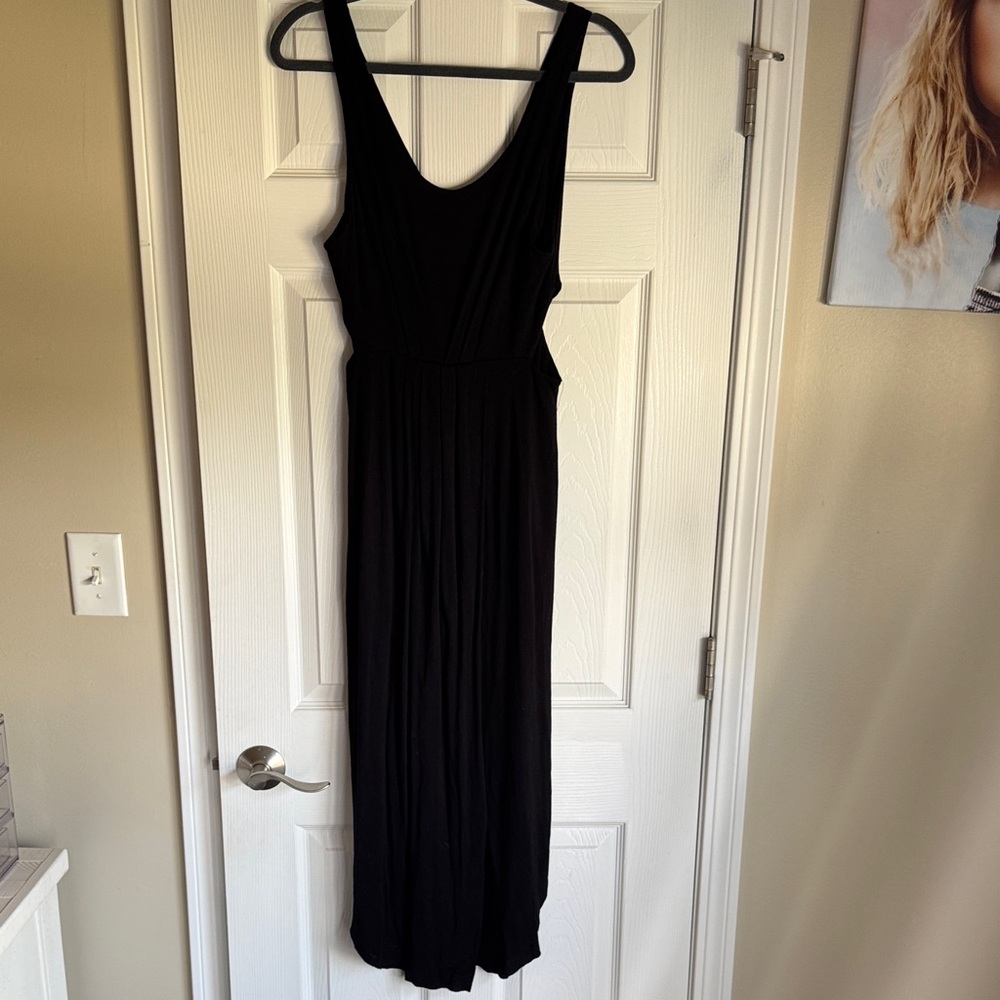 Sleeveless flowy high low dress